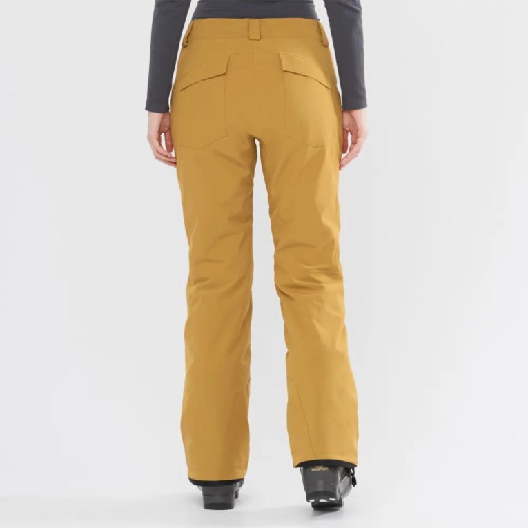 Salomon Edge Women's Ski Pants Brown | CA 73Y46